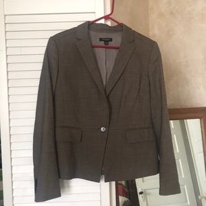 Tweed-look wool blazer